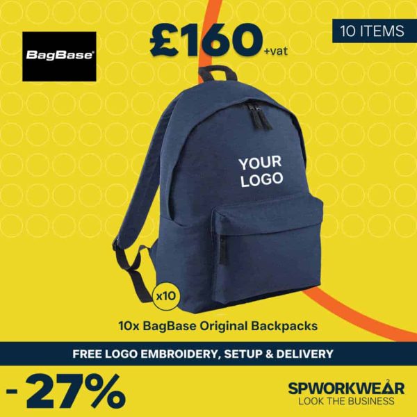 10x BagBase Original Backpack Bundle - Summer