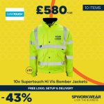10x Supertouch Hi Vis Bomber Jacket Bundle - Summer