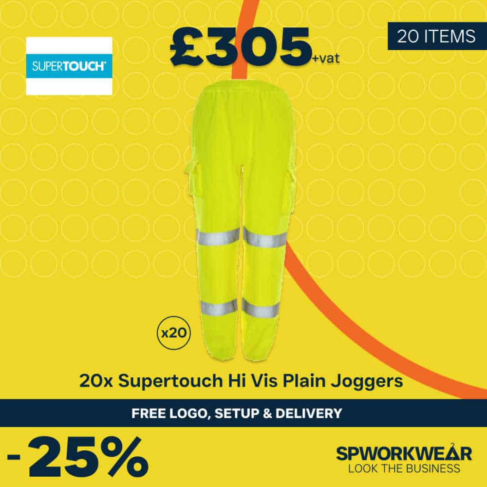 20x Supertouch Hi Vis Jogging Bottoms Plain Bundle - Summer 20x Supertouch Hi Vis Jogging Bottoms Plain Bundle - Summer