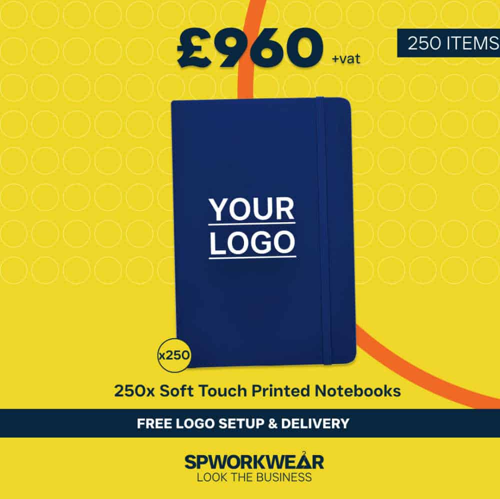 250x Soft Touch Printed Notebooks Bundle - Summer
