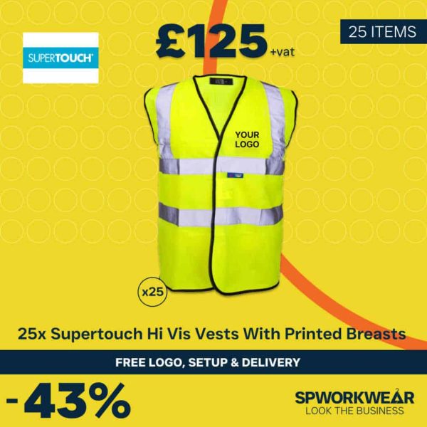 25x Supertouch Hi Vis Breast Logo Bundle - Summer