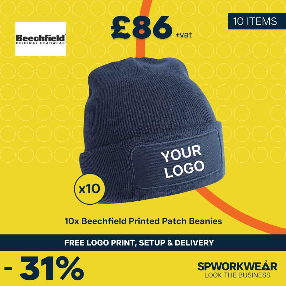 Beechfield Printed Patch Beanie Bundle - Summer Beechfield Printed Patch Beanie Bundle - Summer