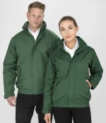 Result Core Channel Jacket RS221M model wearing waterproof workwear jacket