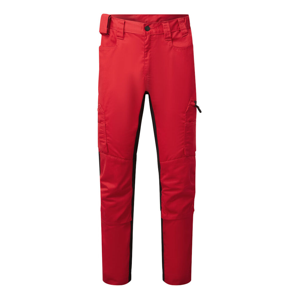 Portwest WX2 Eco Stretch Trade Trousers in Deep Red