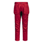 Portwest WX2 Eco Stretch Holster Trousers in Deep Red