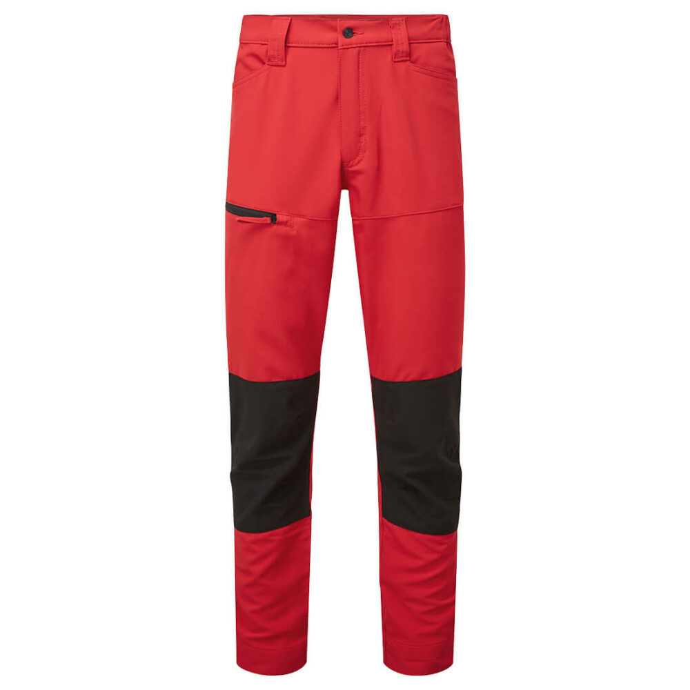 Portwest WX2 Eco Stretch Service Trousers in Deep Red