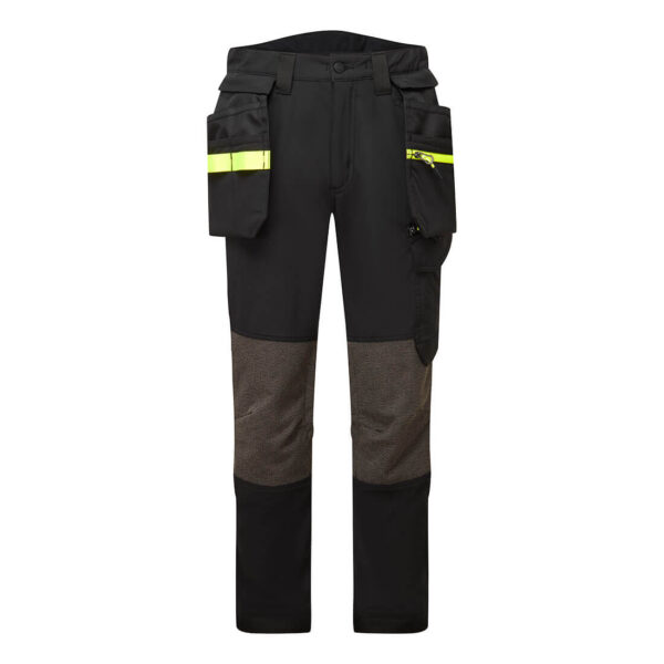 Portwest EV4 Stretch Detachable Holster Trousers in Black