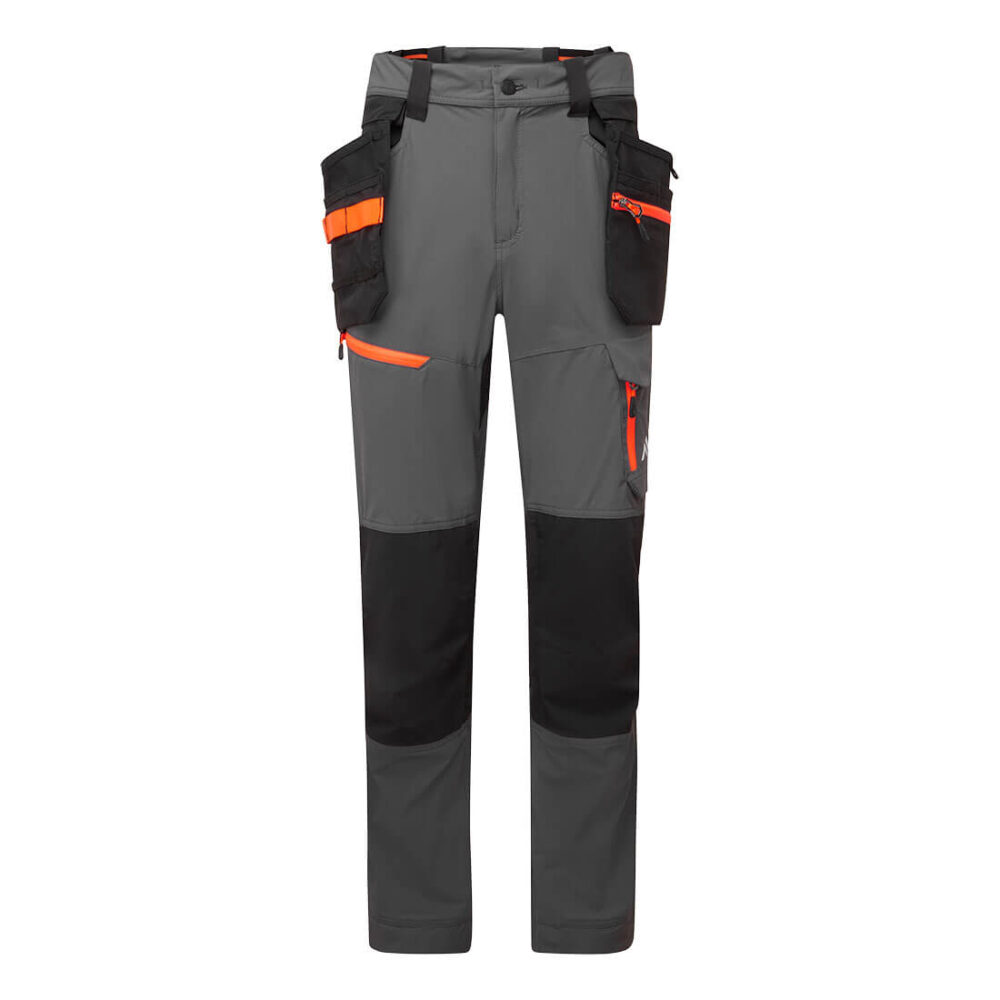 Portwest EV4 Lightweight Detachable Holster Trousers in Metal Grey