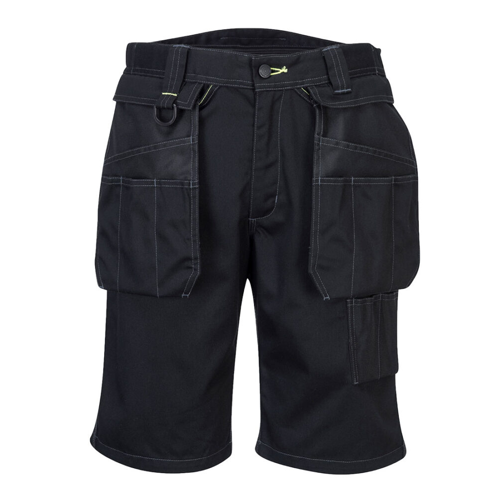 Portwest PW3 Holster Work Shorts in Black
