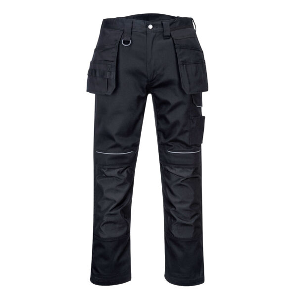 Portwest PW3 Cotton Work Holster Trousers in Black