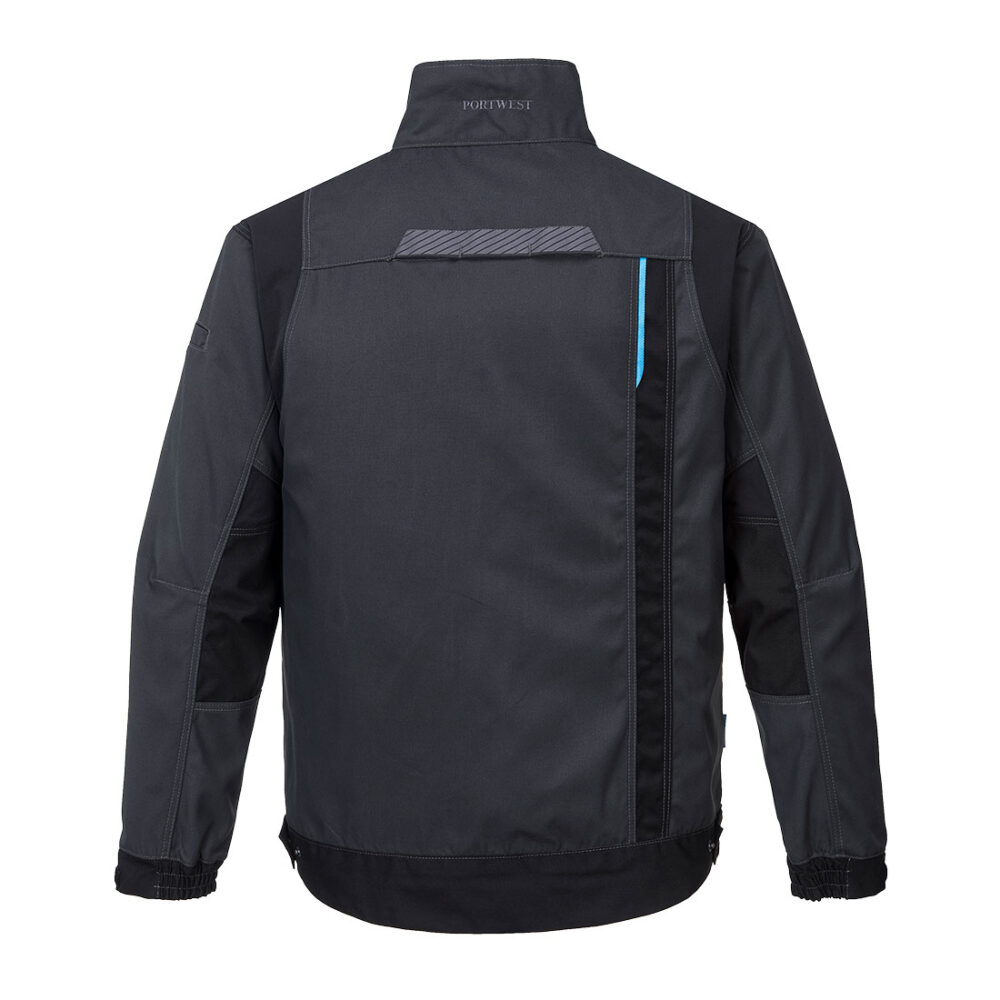 Portwest WX3 Work Jacket in Metal Grey, back