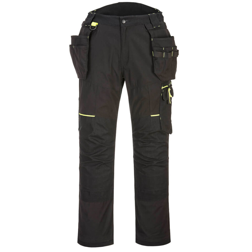 T706BKR Portwest WX3 Eco Stretch Holster Trousers in Black
