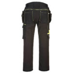 Portwest WX3 Eco Stretch Holster Trousers in Black, back