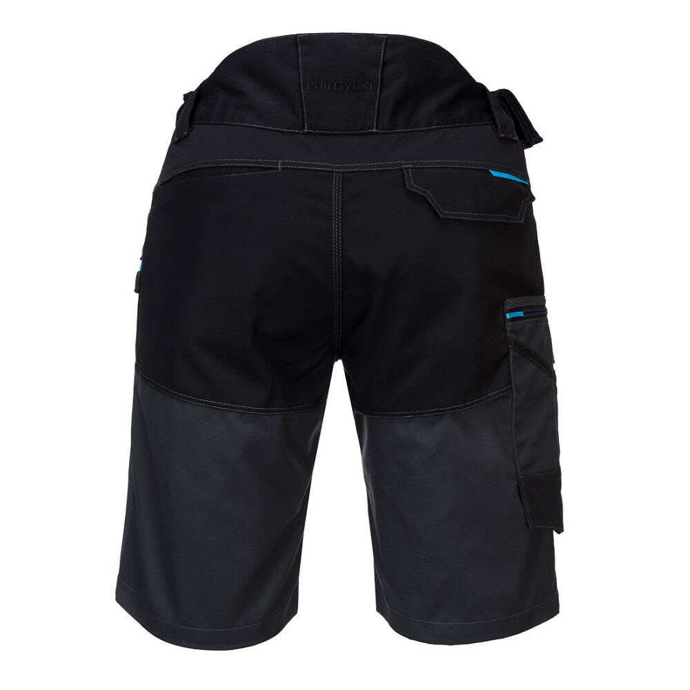 Portwest WX3 Shorts in Metal Grey, back