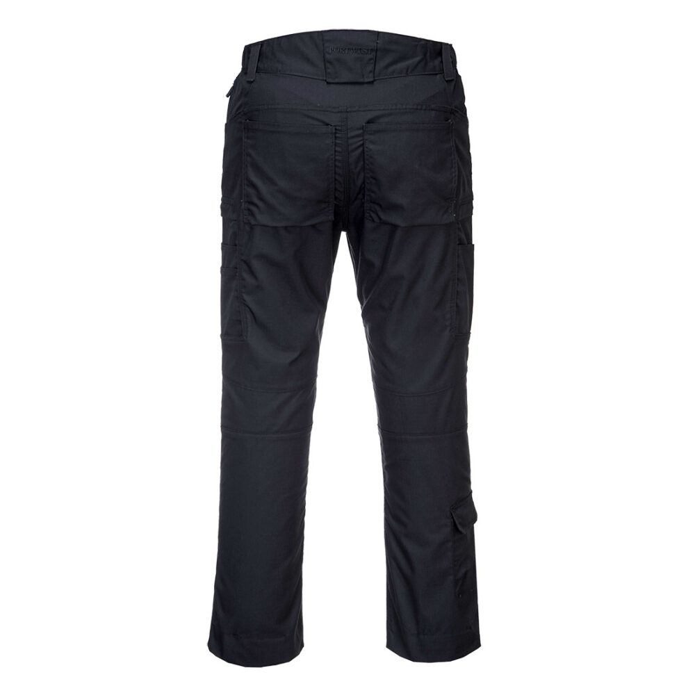 Portwest KX3 Ripstop Trousers in Black, back