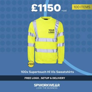 100x Supertouch Hi Vis Sweatshirt Bundle - Winter