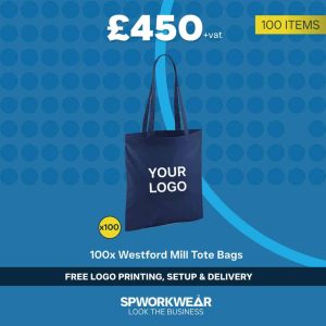 100x Westford Mill Tote Bag Event Giveaways Bundle - Winter