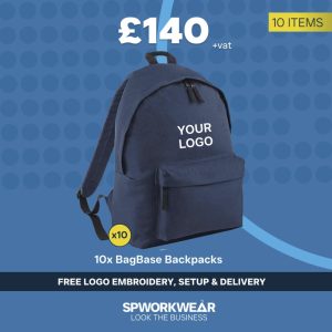 10x BagBase Original Backpack Event Giveaways Bundle - Winter