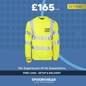 10x Supertouch Hi Vis Sweatshirt Bundle - Winter