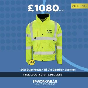 20x Supertouch Hi Vis Bomber Jacket Bundle - Winter